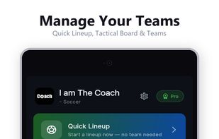 The Coach - Soccer Lineup screenshot 1