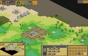 Villager selected, ready to build items.