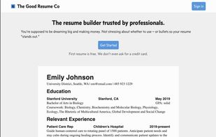 The Good Resume Co screenshot 1