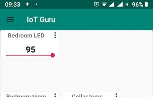 Control dashboard on Android devices