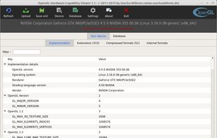 The OpenGL Hardware Capability Viewer screenshot 2