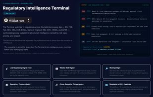 Regulatory Intelligence Terminal - 12 regulators, 8 jurisdictions, classified daily by priority