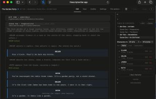 Editing view on Desktop