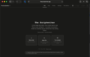 Homepage on desktop