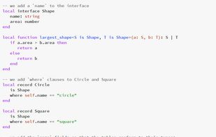 Teal (programming language) screenshot 1