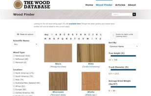 The Wood Database screenshot 1