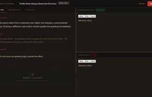 Kata briefing - see the bug report before diving into the broken code.