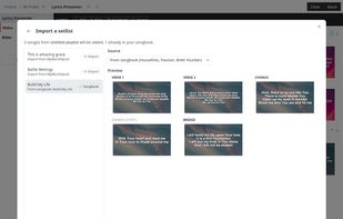 Importing lyrics