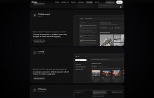 List of different products offered by Thesys