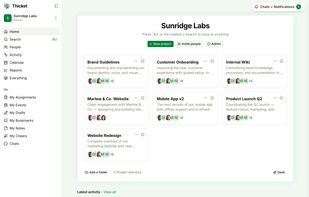 Every project at a glance.