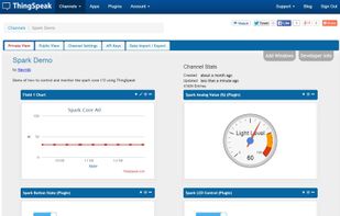 ThingSpeak screenshot 1