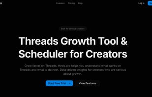 Main page of thrds.pro