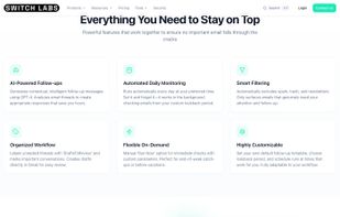 Automated email monitoring and draft features