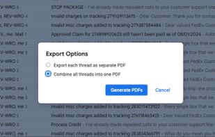 ThreadPDF for Gmail screenshot 1