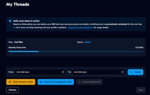 Threads Delete screenshot 3