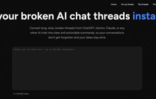 Hero section in homepage, with live demo