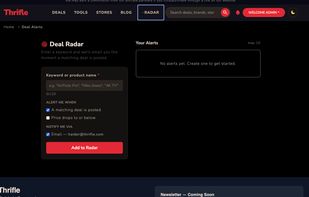 Deal Radar: Set Deal Alerts