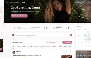 ThrivSpace creator platform & community welcome page