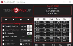 ThrottleStop screenshot 1