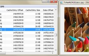 Thumbcache Viewer by Eric Kutcher screenshot 1