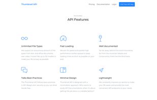 Thumbnail API screenshot 1