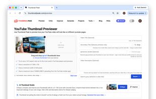 YouTube thumbnail preview page