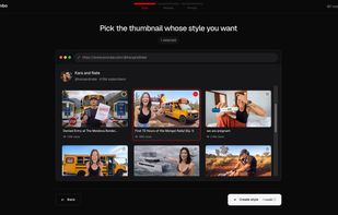 Steal a channel: paste a YouTube link and pick the thumbnail style you want