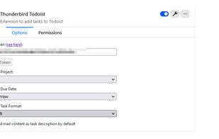 Add-on Settings pages in Thunderbird