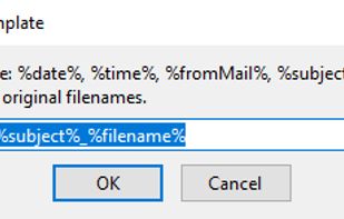 Either use the predefined template or input your own.