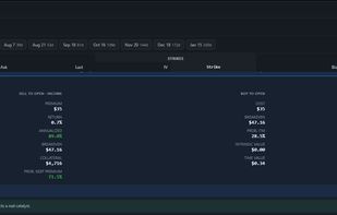 Options chain with the info.