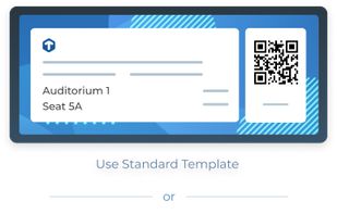 Design custom tickets from scratch or use a readymade template.