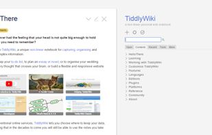 TiddlyWiki screenshot 1