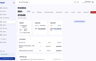 Tidybill screenshot 2