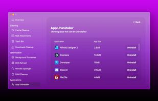 App uninstaller feature