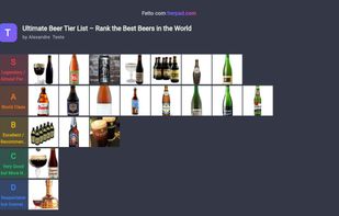 Ultimate Beer Tier List – Rank the Best Beers in the World