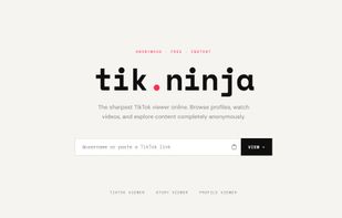 Tik Ninja Homepage