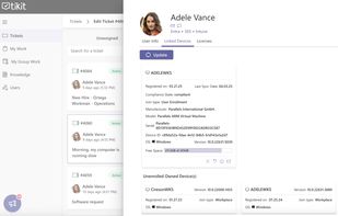 Tikit integrates seamlessly with Microsoft Entra, enabling single sign-on. IT teams can instantly retrieve user details from Entra. With direct access to Intune inventory from Tikit, support agents can troubleshoot devices and take immediate action.