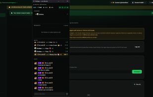 A compact pop-out window you can keep over your game or camera: live viewers, diamonds, session time, gifts as they land, follows/subs "moments" and the full chat — with a box to reply from your own account.