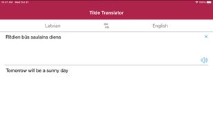 Tilde MT screenshot 1