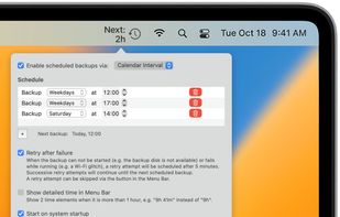 Time Machine Schedule screenshot 1