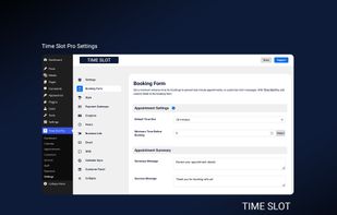 Manage booking, business, payment, notification, and integration settings in one place