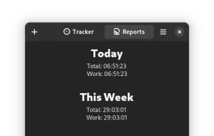 Time Tracker for GNOME screenshot 1
