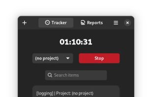 Time Tracker for GNOME screenshot 1