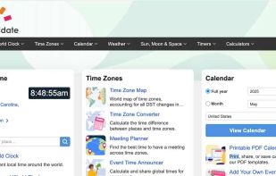 timeanddate.com screenshot 1