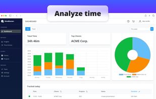 Analyze time across projects and team members