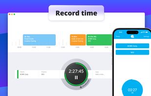 Record time with easy-to-use desktop and mobile apps