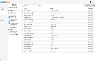 Timeclock Portal People page