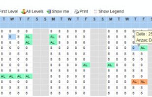 Leave Request - Employees Year Planner