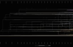 Advanced timeline with several branching spans and groups. Dark Theme.