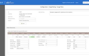Usage Plan Configuration Screen

Rate metered usage (voice, data, IoT, fax pages, or user seats). We also support consumption based billing (watts, gallons).